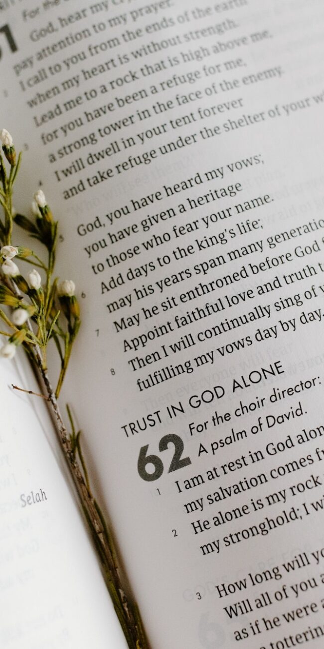 bible with flowers