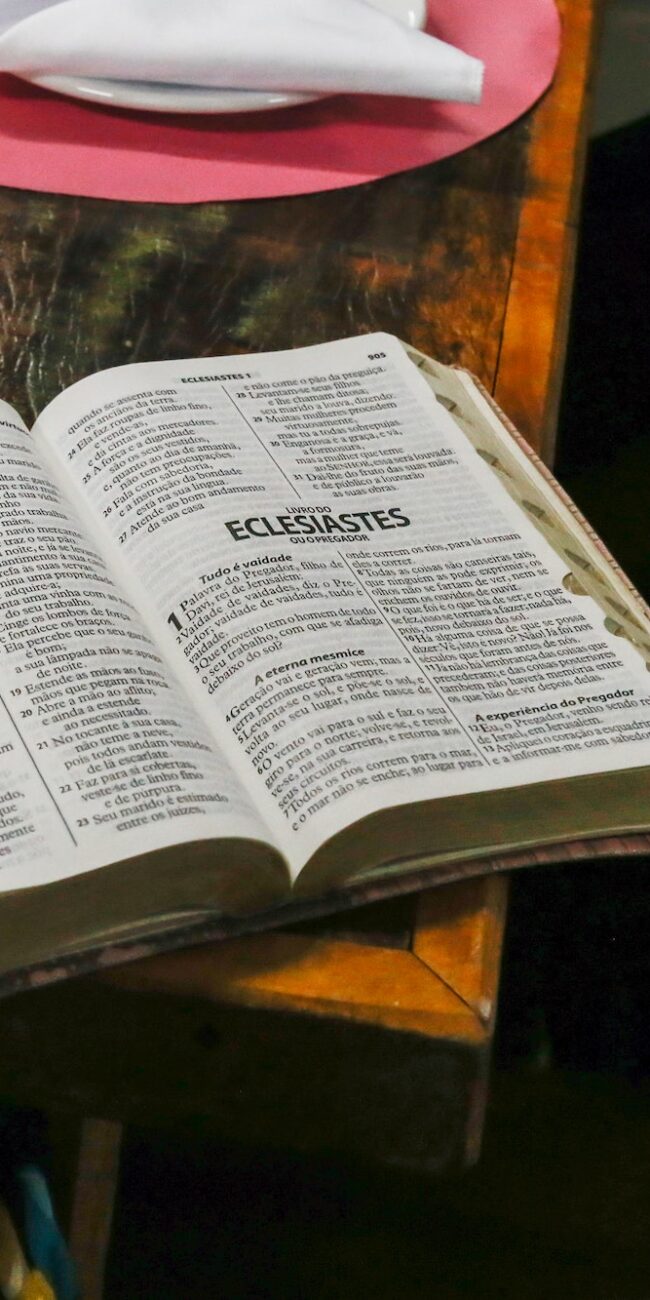 bible on table