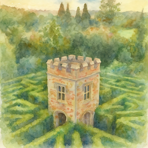 Ancient Tower in a Maze